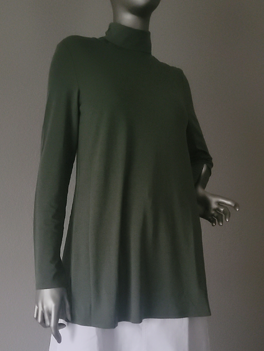 Eileen Fisher Cypress Scrunch Neck Tunic Top Size XXS NWT - Picture 4 of 14